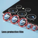 محافظ لنز دوربین رینگی هاپلایت مدل Glittery HL مناسب برای گوشی موبایل سامسونگ Galaxy S24 Ultra - Image 10