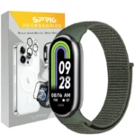 بند اسپریگ مدل Nylon Skin مناسب برای ساعت هوشمند شیائومی Mi band 8/9