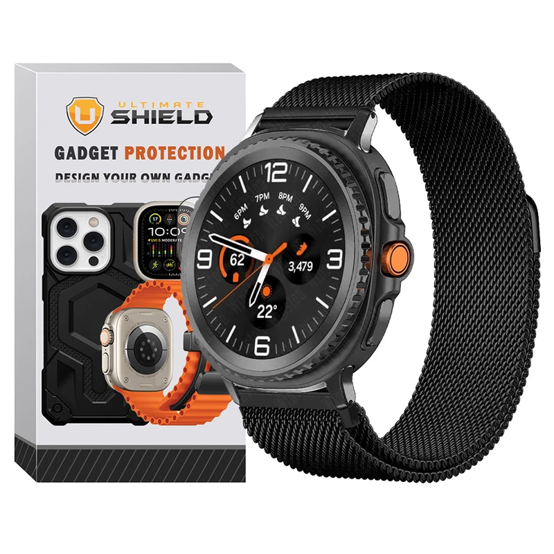 30995f012baa243605066db2c40765f6159f68e7_1756993251-1.webp بند آلتیمیت شیلد مدل Milanese NV8 مناسب برای ساعت هوشمند سامسونگ Galaxy Watch 8 40mm - Image 1