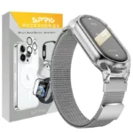 بند اسپریگ مدل Milanese Clear Guard مناسب برای ساعت هوشمند شیائومی Mi band 10 12mm - Image 10