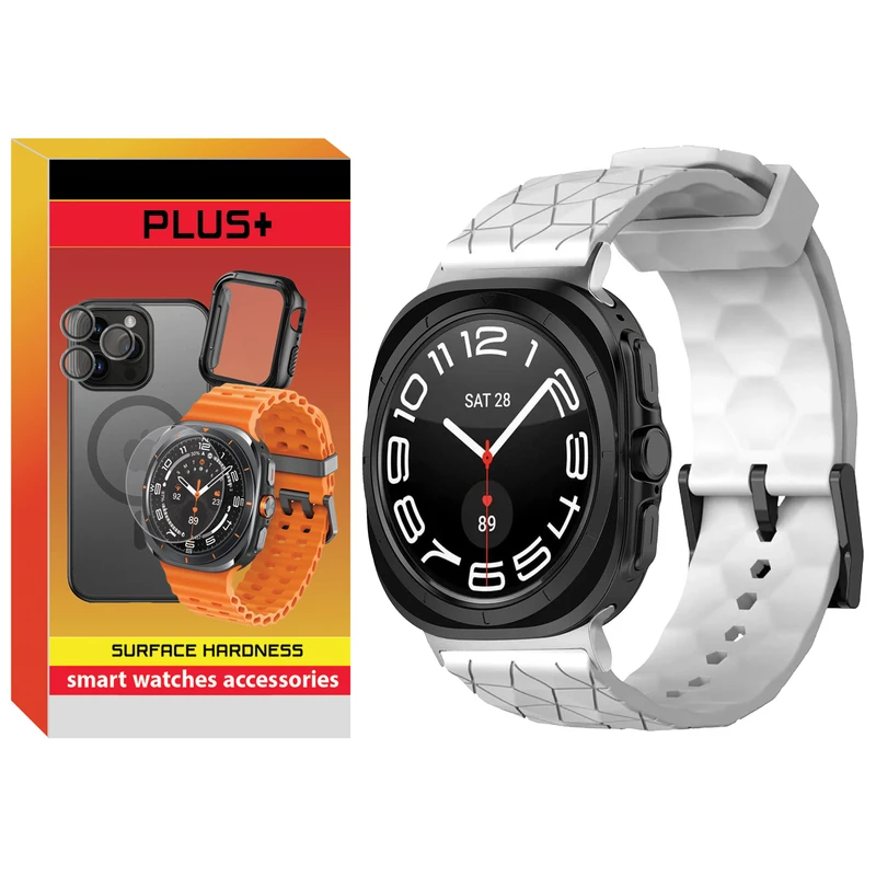 31b3cca34b6ab291333c12d74cf644ff7f918706_1737381048.webp بند پلاس مدل Rhombus Silver HL مناسب برای ساعت هوشمند سامسونگ Galaxy Watch 7 Ultra 47mm - Image 1