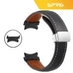 بند اسپریگ مدل Leather Mag-BK ORG مناسب برای ساعت هوشمند سامسونگ Galaxy Watch 7 44mm - Image 2