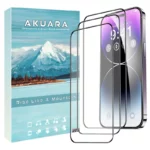 محافظ صفحه نمایش آکوآرا مدل AKU fl3 مناسب برای گوشی موبایل اپل iPhone 16e بسته سه عددی