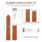 بند آلتیمیت شیلد مدل MAG Leather TW مناسب برای ساعت هوشمند گلوریمی GX Sport 22mm - Image 4