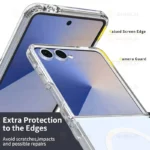 کاور آلتیمیت شیلد مدل Clear Magsafe UL مناسب برای گوشی موبایل سامسونگ Galaxy Z Flip 7 - Image 12