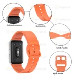 بند آلتیمیت شیلد مدل Silicone GK مناسب برای ساعت هوشمند سامسونگ Galaxy FIT 3 30mm - Image 6