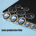 محافظ لنز دوربین رینگی هاپلایت مدل Glittery HL مناسب برای گوشی موبایل سامسونگ Galaxy S24 Ultra - Image 8