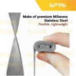 بند اسپریگ مدل Milanese W8 مناسب برای ساعت هوشمند سامسونگ Galaxy Watch 8 40mm / 8 44mm / 8 Classic 46mm - Image 10