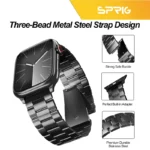 بند اسپریگ مدل 3Bead MixC مناسب برای اپل واچ سایز 42 mm سری 10 مجموعه دو عددی - Image 6