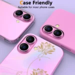 محافظ لنز دوربین هاپلایت مدل Ring Metal HL مناسب برای گوشی موبایل اپل iPhone 16 / 16 Plus - Image 14