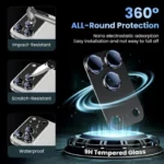 محافظ لنز دوربین فلزی آکوآرا مدل All-Round Protection مناسب برای گوشی موبایل اپل iPhone 17 Pro - Image 13