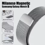 بند آکوآرا مدل Milanese مناسب برای ساعت هوشمند سامسونگ Galaxy Watch 8 40mm/44mm/Classic 46mm - Image 6