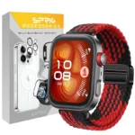 بند اسپریگ مدل Braided SL Magnet HWF-BK مناسب برای ساعت هوشمند هوآوی Fit 3/Fit 4/Fit 4 Pro 30mm