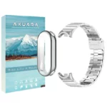 بند آکوآرا مدل 1Bead SG GRDS مناسب برای مچ بند هوشمند شیائومی Mi Band 9 به همراه کاور