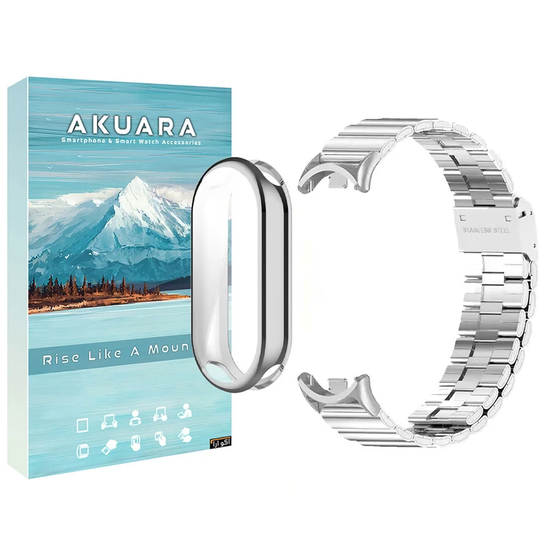 55454a5d86ead0e546ed2c6d82d6ca773f6e1d5e_1758645703-1.webp بند آکوآرا مدل 1Bead SG GRDS مناسب برای مچ بند هوشمند شیائومی Mi Band 9 به همراه کاور - Image 1