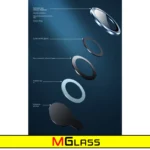 محافظ لنز دوربین ام‌گلس مدل Ring Metal مناسب برای گوشی موبایل اپل Iphone 13 / 13 Mini - Image 3