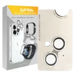 محافظ لنز دوربین اسپریگ مدل Ring Metal Luxury مناسب برای گوشی موبایل اپل Iphone 13 / 13 mini
