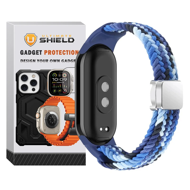 62eacd8b5edb0a2e0bf96f842c95d23b467f1bd1_1754232647.webp بند آلتیمیت شیلد مدل Magnetic Mi Braided مناسب برای ساعت هوشمند شیائومی Mi band 10 - Image 1