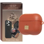 کاور شیپ مدل Leather NV مناسب برای کیس اپل Airpods Pro  Pro 2