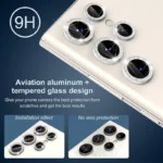 محافظ لنز دوربین رینگی هاپلایت مدل Glittery HL مناسب برای گوشی موبایل سامسونگ Galaxy S23 Ultra - Image 14