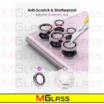 محافظ لنز دوربین ام‌گلس مدل Diamond Metal Ring مناسب برای گوشی موبایل سامسونگ Galaxy S22 Ultra - Image 8