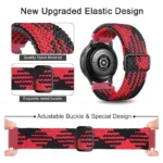 بند آکوآرا مدل RdBlk-Woven AK مناسب برای ساعت هوشمند شیائومی Redmi Watch 5 Active / Redmi Watch 5 Lite 22mm - Image 4