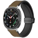 بند اسپریگ مدل Magnetic Soft Leather W8 مناسب برای ساعت هوشمند سامسونگ Galaxy Watch 8 Classic 46mm