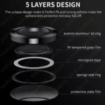 محافظ لنز دوربین رینگی هاپلایت مدل Ring-Metal-HL مناسب برای گوشی موبایل سامسونگ Galaxy A55 - Image 4