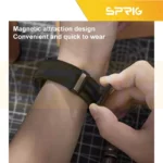 بند اسپریگ مدل Magnetic Soft Leather W8 مناسب برای ساعت هوشمند سامسونگ Galaxy Watch 8 40mm / 8 44mm / 8 Classic 46mm - Image 9