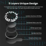 محافظ لنز دوربین شیپ مدل Ring-Diamond-SH مناسب برای گوشی موبایل سامسونگ Galaxy S23 Fe - Image 6