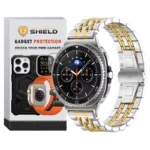 بند آلتیمیت شیلد مدل 7Row SLV 2C NV8 مناسب برای ساعت هوشمند سامسونگ Galaxy Watch 8 40mm