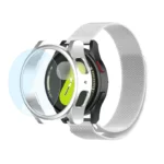 بند آلتیمیت شیلد مدل Milan GRD مناسب برای ساعت هوشمند سامسونگ Galaxy Watch 4 Classic 46mm به همراه کاور