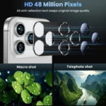 محافظ لنز دوربین فلزی آکوآرا مدل All-Round Protection مناسب برای گوشی موبایل اپل iPhone 17 Pro Max - Image 14