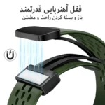 بند هاپلایت مدل NK Silicone Magnet HL TW مناسب برای ساعت هوشمند آمیزفیت GTR 2 / GTR 2E / Stratos / Pop 3R - Image 12