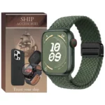 بند شیپ مدل Magnetic Braided Solo SH مناسب برای اپل واچ سری Se/1/2/3/4/5/6/7/8/9/Ultra/Ultra2 سایز 42/44/45/49mm