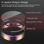 محافظ لنز دوربین رینگی پلاس مدل Ring-Metal-PL مناسب برای گوشی موبایل سامسونگ Galaxy A55 - Image 8