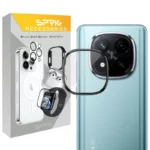 محافظ لنز دوربین اسپریگ مدل Ring Metal مناسب برای گوشی موبایل شیائومی Redmi Note 14 Pro Plus