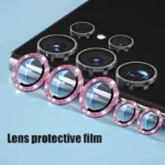 محافظ لنز دوربین رینگی هاپلایت مدل Glittery HL مناسب برای گوشی موبایل سامسونگ Galaxy S24 Ultra - Image 9