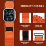 بند آلتیمیت شیلد مدل Nylon Cross مناسب برای اپل واچ 42/44 میلی متری سری 1/2/3/4/5/6/SE/SE2/SE3 - Image 5