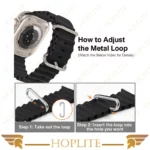 بند هاپلایت مدل Ocean مناسب برای ساعت هوشمند ویرفیت HW8 Ultra Max - Image 6