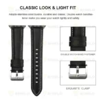 بند آلتیمیت شیلد مدل Leather SM BK مناسب برای اپل واچ 45 میلی متری سری 8 - Image 5