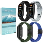 بند آکوآرا مدل Hawkul-02 Set مناسب برای مچ بند هوشمند شیائومی Mi Band 10 مجموعه چهار عددی