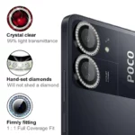 محافظ لنز دوربین رینگی هاپلایت مدل Diamond Protector HL مناسب برای گوشی موبایل شیائومی Poco C65 - Image 4