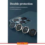 محافظ لنز دوربین هارد اند تیک مدل Ring Metal مناسب برای گوشی موبایل اپل Iphone 13 / 13 Mini - Image 4