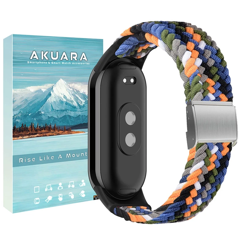 b0cc218e7d74a78b5c969d9fda6cb5f2228d4beb_1756224754.webp بند ساعت آکوآرا مدل Woven GK مناسب برای ساعت هوشمند شیائومی Mi Band 10 - Image 1