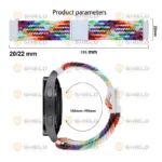 بند آلتیمیت شیلد مدل Braided Magnet TW مناسب برای ساعت هوشمند ایمیکی TG1 22mm - Image 7