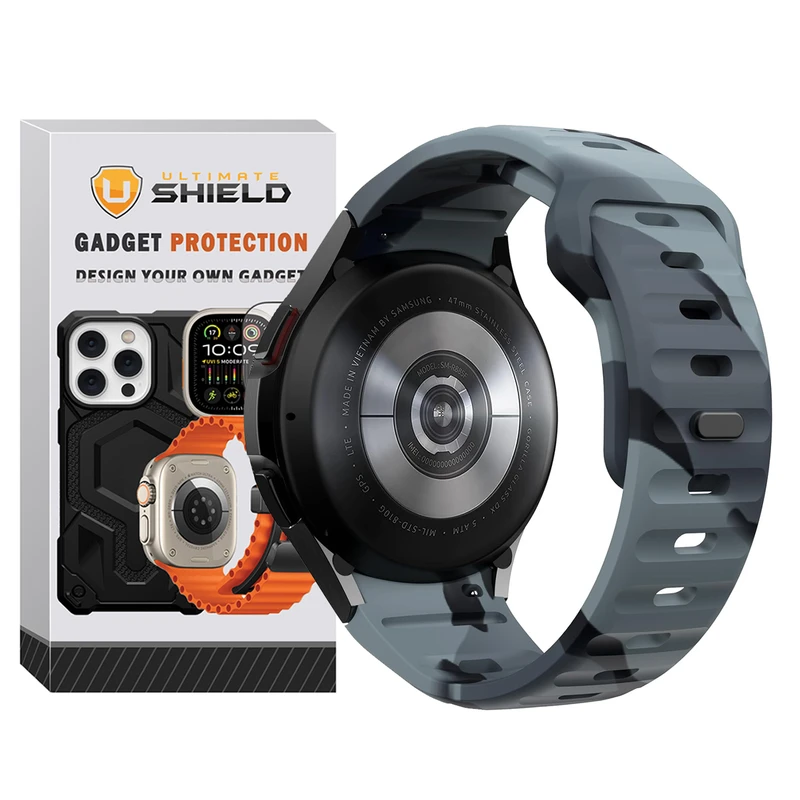 b3e39f36ec12958f64de2d873ea97e27fbe51410_1753712964-6.webp بند آلتیمیت شیلد مدل Camo SPG Arc مناسب برای ساعت هوشمند سامسونگ Galaxy Watch 7 40mm / 7 44mm - Image 1