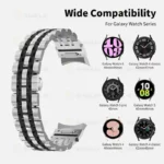 بند آلتیمیت شیلد مدل 7Row SLV 2C BTN مناسب برای ساعت هوشمند سامسونگ Galaxy Watch 4 40mm / Watch 4 44mm / Watch 4 Classic 42mm / Watch 4 Classic 46mm - Image 10