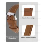 بند آلتیمیت شیلد مدل Leather SM TW مناسب برای ساعت هوشمند کیسلکت Kr / Kr pro / Ks / Ks Pro / Ks Mini 22mm - Image 3