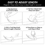 بند هاپلایت مدل Magnetic Ocean HL مناسب برای ساعت هوشمند ویرفیت HK8 Pro max / HK9 Ultra 2 / T900 ultra - Image 17